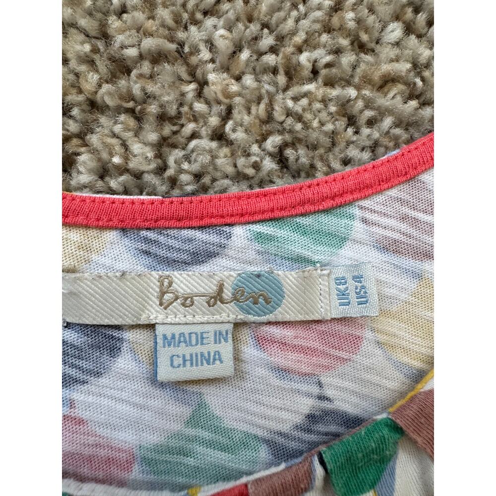 Boden Multicolor Scallop Print Sleeveless Blouse - Picture 5 of 9